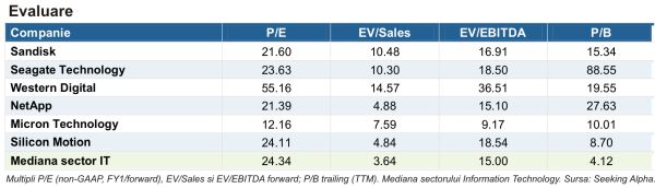 Sandisk - rezultate record, dar prognoza temperează entuziasmul